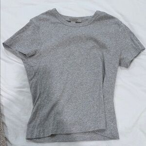 All Saints Light Gray Short Sleeve Tee